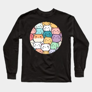 The Cat Team Cat Cute Cat Friends Long Sleeve T-Shirt